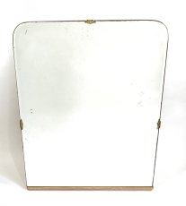 画像2: 1930's【Art Deco】Wooden "BEVELED-Mirror" From Italy (2)