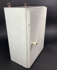 画像5: 1930's "Shabby" Wooden Bathroom Medicine Cabinet (5)