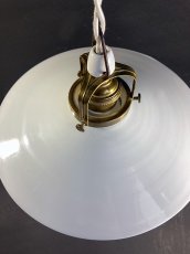画像2: 1930's German-Deco "Milk Glass" Pendant Lamp (2)