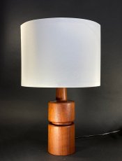 画像1: 1960-70's【DOMUS】German Wood Table Lamp  "BIG!!" (1)