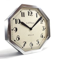 画像1: 1930's ★BRILLIE★  French Octagon Wall Clock  【Mint Condition】 (1)