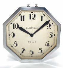 画像5: 1930's ★BRILLIE★  French Octagon Wall Clock  【Mint Condition】 (5)