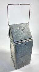 画像5: 1910-20's "Galvanized Steel" Folding Candle Lantern (5)