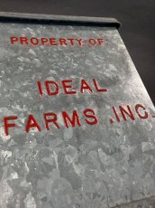 画像4: 1940's “IDEAL FARMS INC.” Galvanized Milk Delivery Cooler Box (4)