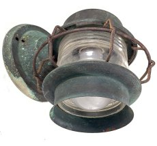 画像4: 1930's "Shabby" Caged Porch Lamp (4)