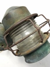 画像6: 1930's "Shabby" Caged Porch Lamp (6)
