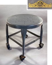 画像1: 1940-50's Rolling Metal Stool  ☆Toledo Metal Furniture Co.☆ (1)