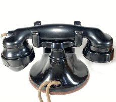 画像17: - 実働品 - （ひかり電話可） 1920's ★Western Electric★ Telephone  with Wood Ringer Box (17)