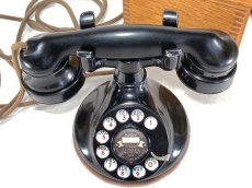画像6: - 実働品 - （ひかり電話可） 1920's ★Western Electric★ Telephone  with Wood Ringer Box (6)