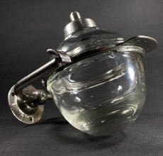 画像5: 1910-20's "N.Y." Glass Liquid Soap Dispenser (5)