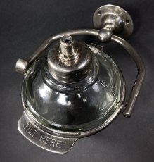 画像2: 1910-20's "N.Y." Glass Liquid Soap Dispenser (2)