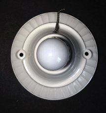 画像6: 1930-40's Art Deco Porcelain Bare Bulb Light (6)