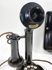 画像2: - 実働品 -  1920's ☆Western Electric☆ - 51AL -   Candlestick Telephone with Ringer Box (2)