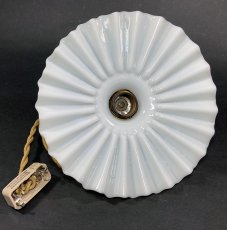 画像9: 1900-10's "Petticoat" Pendant Lamp　 -＊HUBBELL Mica Socket＊- (9)