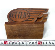 画像10: 1930's ART-DECO  ☆LETTERS☆  Wooden Letter Holder  (10)