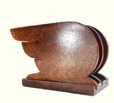 画像6: 1930's ART-DECO  ☆LETTERS☆  Wooden Letter Holder  (6)