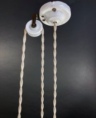 画像4: 1920-30's French Country  "Rise＆Fall" Pendant Lamp  【E26電球仕様】 (4)