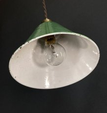 画像6: 1940-50's "Enamel Shade" Pendant Lamp (6)