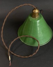 画像4: 1940-50's "Enamel Shade" Pendant Lamp (4)