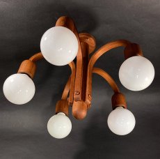 画像5: 1960-70's【DOMUS】German Wood Chandelier (5)