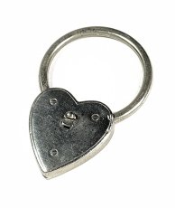 画像3:  1940's  ♡Heart Shaped♡ Advertising Key Ring  (3)