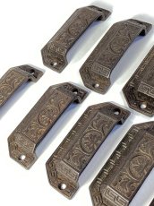 画像3: 1910's "Victorian" Cast Iron pull handles  【12-sets】 (3)