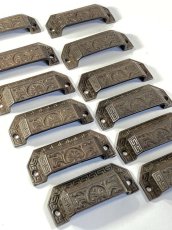 画像1: 1910's "Victorian" Cast Iron pull handles  【12-sets】 (1)