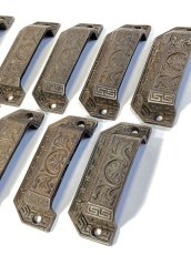 画像2: 1910's "Victorian" Cast Iron pull handles  【12-sets】 (2)