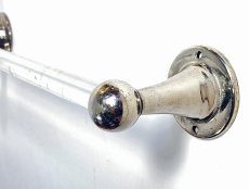 画像3: 1920-40's "Nickel & Clear Glass"  Towel Bar (3)