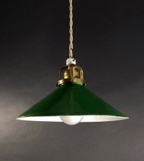 画像1: 1930's Germany "Enamel Shade" Pendant Lamp (1)