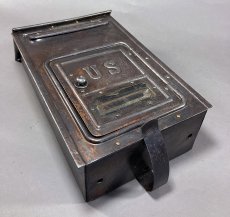 画像10: ☆CORBIN LOCK CO.☆ 最古モデル！！ 1900-10's Brass Wall Mount Mail Box with Newspaper Holder (10)