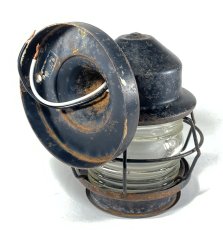 画像6: 1930's "Shabby" Caged Porch Lamp (6)