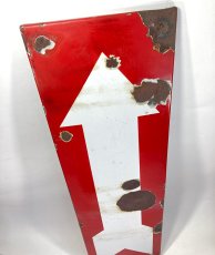 画像6: 1940's  "Arrow" Enameled Sign  【W:80.5cm】 (6)