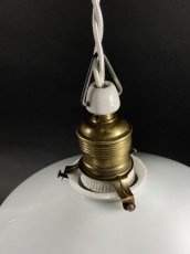 画像3: 1930's German-Deco "Milk Glass" Pendant Lamp (3)
