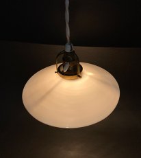 画像5: 1940's German-Deco "Milk Glass" Pendant Lamp (5)