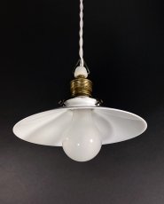 画像4: 1930's German-Deco "Milk Glass" Pendant Lamp (4)