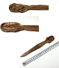 画像4: 1900's "Art Nouveau Lady" Brass Letter Opener (4)