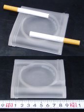 画像4: 1930's Art Deco "FROSTED" Glass Ashtray /  Jewelry Tray (4)