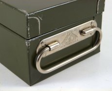 画像1: 1940's "ASCO NEW YORK" Steel Safety Box with Key (1)