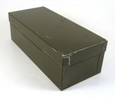 画像4: 1940's "ASCO NEW YORK" Steel Safety Box with Key (4)