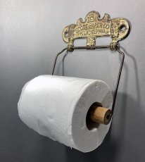 画像1: PAT.1891 "GEM" Cast Iron Toilet Paper Holder【Scott Paper Co.】 (1)