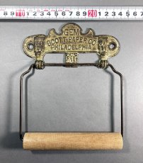 画像6: PAT.1891 "GEM" Cast Iron Toilet Paper Holder【Scott Paper Co.】 (6)