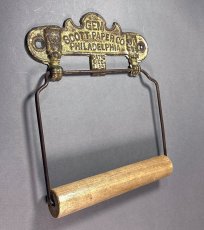 画像2: PAT.1891 "GEM" Cast Iron Toilet Paper Holder【Scott Paper Co.】 (2)