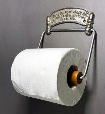 画像1: 1900-20's 【Johnson Rowe Daly Co.】 Cast Brass Toilet Paper Holder (1)