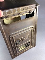 画像6: 1920-30's "CORBIN LOCK CO." Brass Wall Mount Mail Box (6)