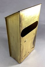 画像10: 1920-30's "CORBIN LOCK CO." Brass Wall Mount Mail Box (10)
