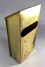 画像10: 1920-30's "CORBIN LOCK CO." Brass Wall Mount Mail Box (10)