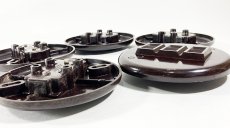 画像5: ☆ Art Deco ☆ 1930's【General Electric】“ROUND” Bakelite Outlet  【デッドストック - 5個セット】 (5)