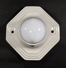 画像3: 1930-40's Art Deco Porcelain Bare Bulb Light (3)