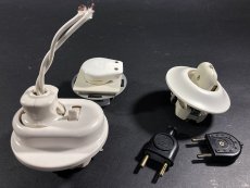 画像1: 1950's "GERMANY" Bakelite Outlet & Plugs (1)